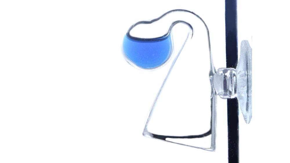 Blå färg co2 drop checker