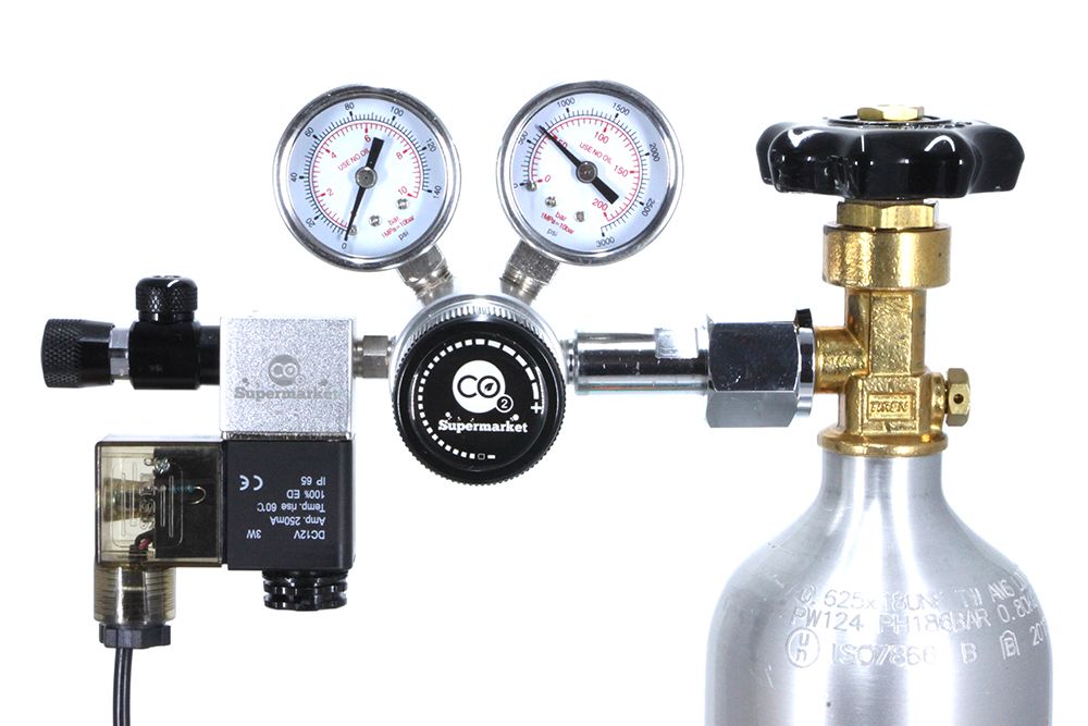 Manometer som visar cylindertrycket