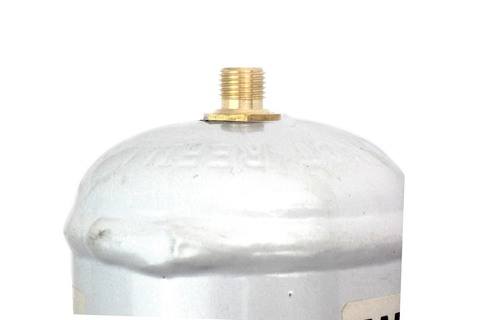 Foto av ventilen på en engångs CO2-cylinder