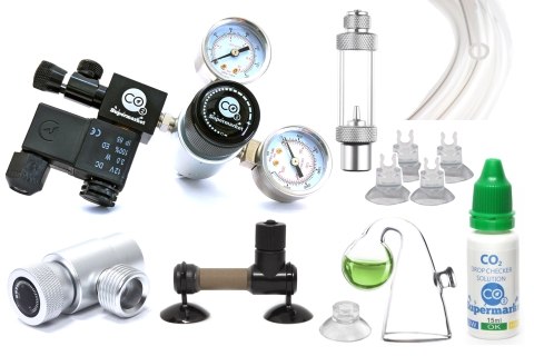 Pro akvarium CO2 System med justerbart tryck