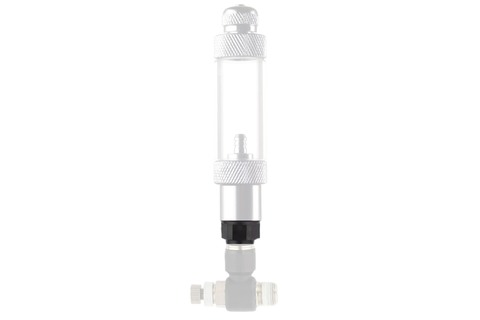 Pisco 4 / 6mm Adapter ansluten till Bubble Counter och Flow Controller