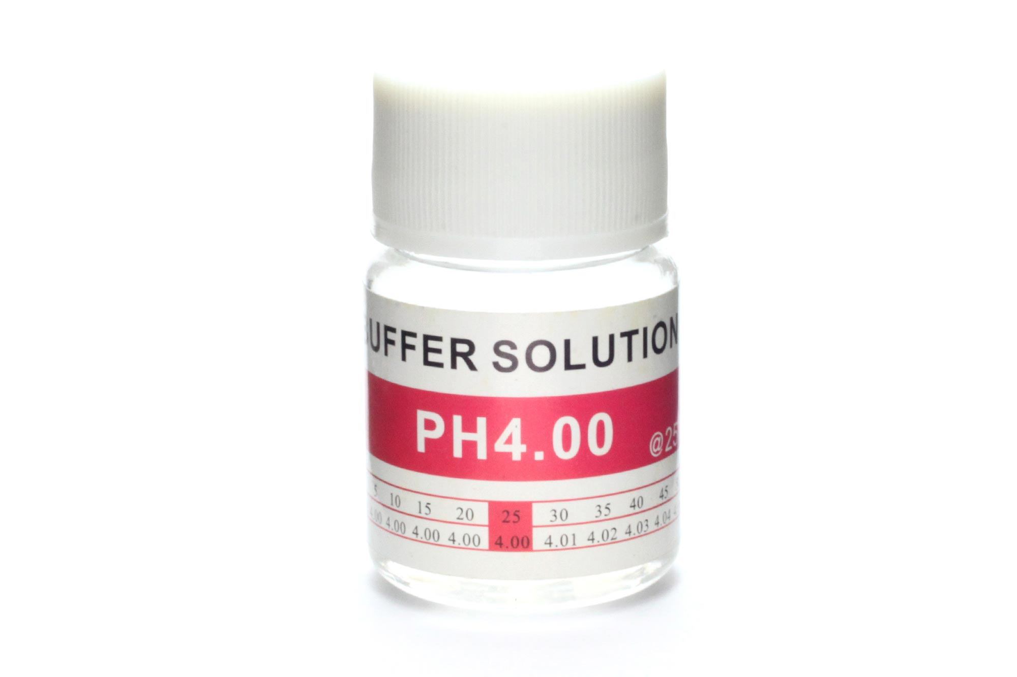 pH-kontrollör pH4 buffert test kalibrering lösning