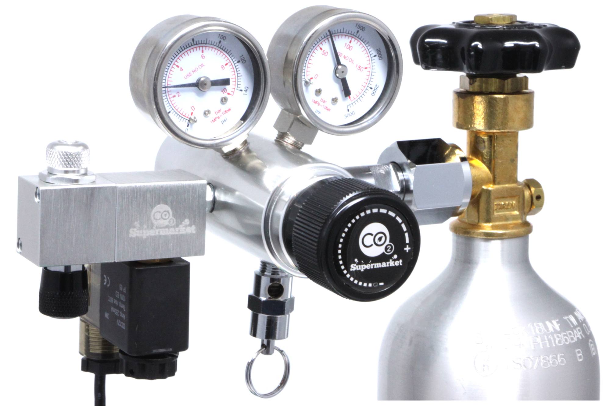Ultimate-Pro Dual Stage CO2 Regulator and Solenoid