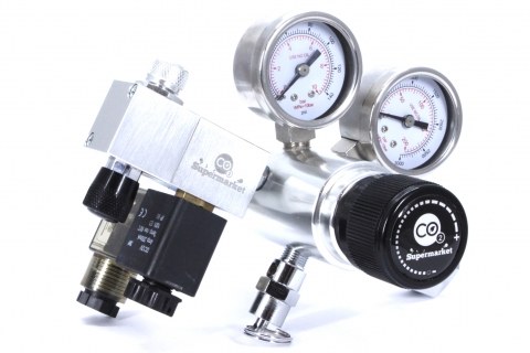 Ultimate-Pro Dual Stage CO2-regulator och solenoid