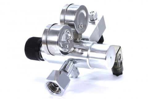 Ultimate-Pro Dual Stage CO2-regulator och solenoid