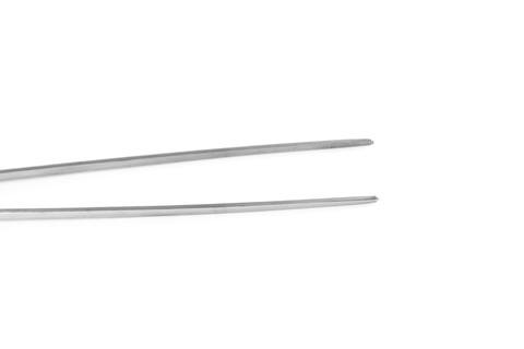 Närbild foto av tips av raka pincett för akvarium växter